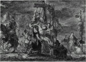 Le Découvrement Du Croisé — Eugène Delacroix
