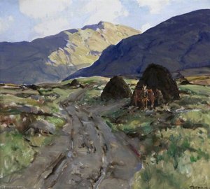 Turf Bog, Connemara — James Humbert Craig