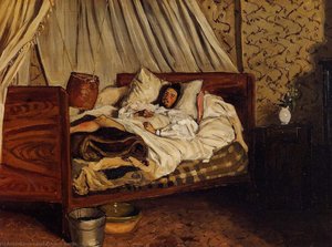 The Improvised Field Hospital (also Known As Monet After His Accident At The Inn Of Chailly) — Jean Frédéric Bazille
