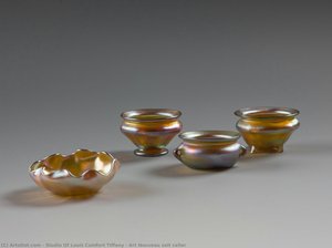 Art Nouveau Salt Cellar — Studio Of Louis Comfort Tiffany