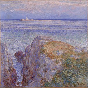 Weißes Eiland Licht (inselchenriffe Am Sonnenuntergang) — Frederick Childe Hassam