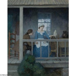 Sally Merrillee And Johnny — N.c. Wyeth
