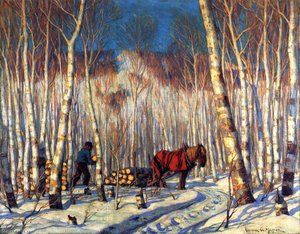 March In The Birch Woods — Clarence Alphonse Gagnon