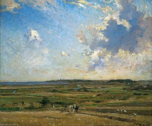 Walberswick Marshes, Suffolk — Bertram Priestman