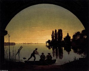 The Banks Of The Spree Near Stralau — كارل فريدريش شينكل