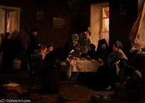 In The Monastery Guesthouse — Aleksei Ivanovich Korzukhin