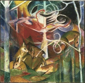 Ciervo En El Bosque I — Franz Marc