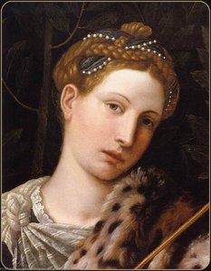 Portrait Of Tullia D'aragona As Salome (detail) — Alessandro Bonvicino (moretto Da Brescia)