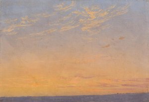 Evening With Clouds — Caspar David Friedrich