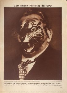 To The Crisis Party Convention Of The Social Democratic Party, From The Workers' Illustrated News — John Heartfield