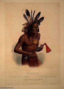 Mato-tope Adorned With The Insignia Of His Warlike Deeds — Karl Bodmer