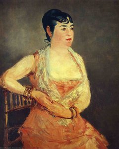 Jeanne Martin Vestido De Rosa — Édouard Manet