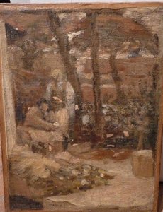 Jean Charles Cazin Et Son Fils Michel — Jean Charles Cazin