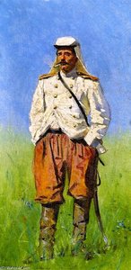 Turkestan Officer In Full Campaign Dress — Vasily Vasilevich Vereshchagin