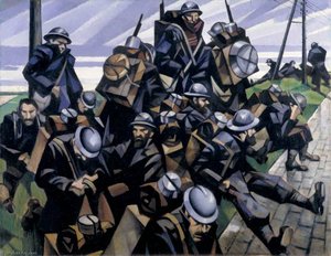 French Troops Resting — Christopher Richard Wynne Nevinson