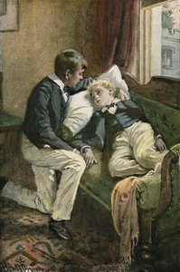 Tom Put His Arm Round Arthur's Head — Harold Copping