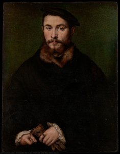 Portrait Of A Man With Gloves — Corneille De Lyon