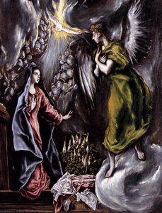 Die Verkündigung (detail) — El Greco