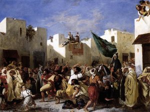 Los Fanáticos De Tánger — Eugène Delacroix