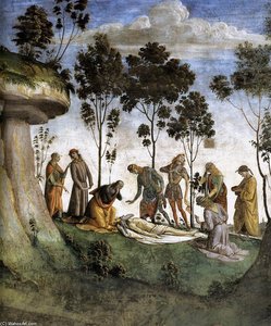 Moses's Testament And Death (detail) — Λουκά Σιγνορέλλι