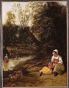 La Toilette Au Bord De L'eau — Jan Sibecktes