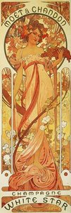 Moet And Chandon White Star — Alphonse Mucha