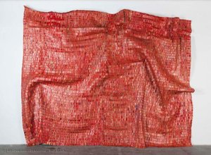Red Block — El Anatsui