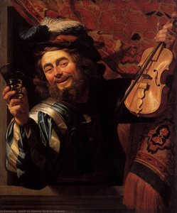 The Merry Fiddler — Gerard Van Honthorst