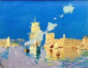 Entering The Port Of Marseilles — Frank Myers Boggs