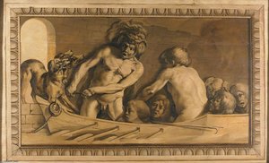 Hercules Retrieving Cerberus From The Underworld — Jacob Van Campen