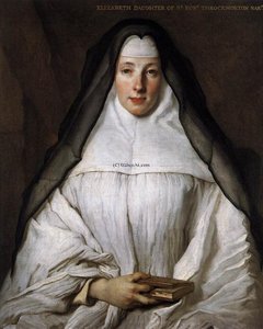 Elizabeth Throckmorton, Canoness Of The Order Of The Dames Augustines Anglaises — Nicolas De Largillière
