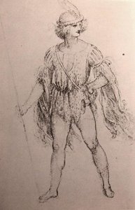 Disegno Di Un Costume Da Ballo Sontuoso — Leonardo Da Vinci