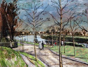 The Thames, Chiswick — Carel Weight