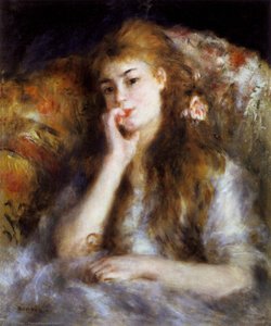 El Pensador (también Conocido Como Joven Mujer Sentada) — Pierre-auguste Renoir