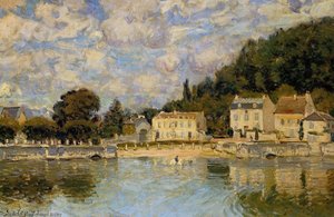 Pferde Beim Tränken In Marly Le Roi — Alfred Sisley