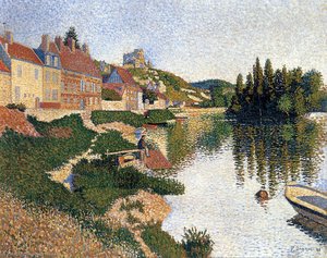 Riverbank, Les Andelys — Paul Signac