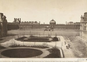 Paris: Der Louvre Und Die Tuilerien Gesehen Vom Hof Napoleons, Baldus — Édouard-denis Baldus