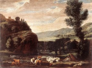 Landscape With Shepherds And Sheep — Pietro Paolo Bonzi