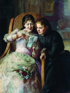 Girls With A Letter — Nikolai Aleksandrovich Yaroshenko