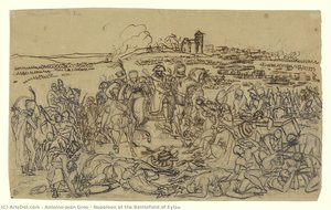 Napoleon Auf Dem Schlachtfeld Von Eylau — Antoine-jean Gros