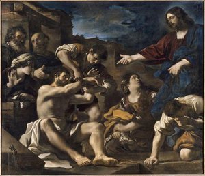 La Resurrection De Lazare — Barbieri Gian Francesco (guercino Il)