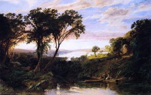 Hudson River View, Summer — Jasper Francis Cropsey