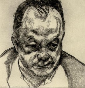 Head Of Bruce Bernard — Lucian Freud