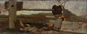 The Water Wheel [sketch] — Silvestro Lega