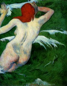 Donna Nelle Onde (anche Nota Come Ondine I) — Eugène Henri Paul Gauguin