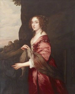 The Honourable Elizabeth Hervey (c.1610 1620–1700), The Honourable Mrs John Hervey (after Anthony Van Dyck) — Dorofield Hardy