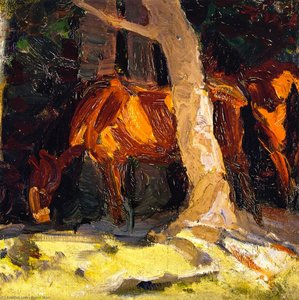 Dibujo De Caballos I — Franz Marc