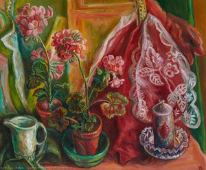 Pink Geraniums — Lucinda Mackay