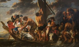 The Tribute Money. Peter Finding The Silver Coin In The Mouth Of The Fish. Also Called — Jacob Jordaens
