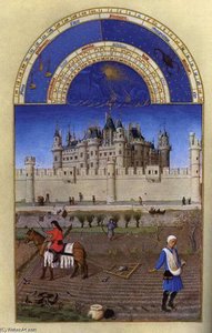 Les Très Riches Heures Du Duc De Berry: Octobre (october) — Limbourg Brothers